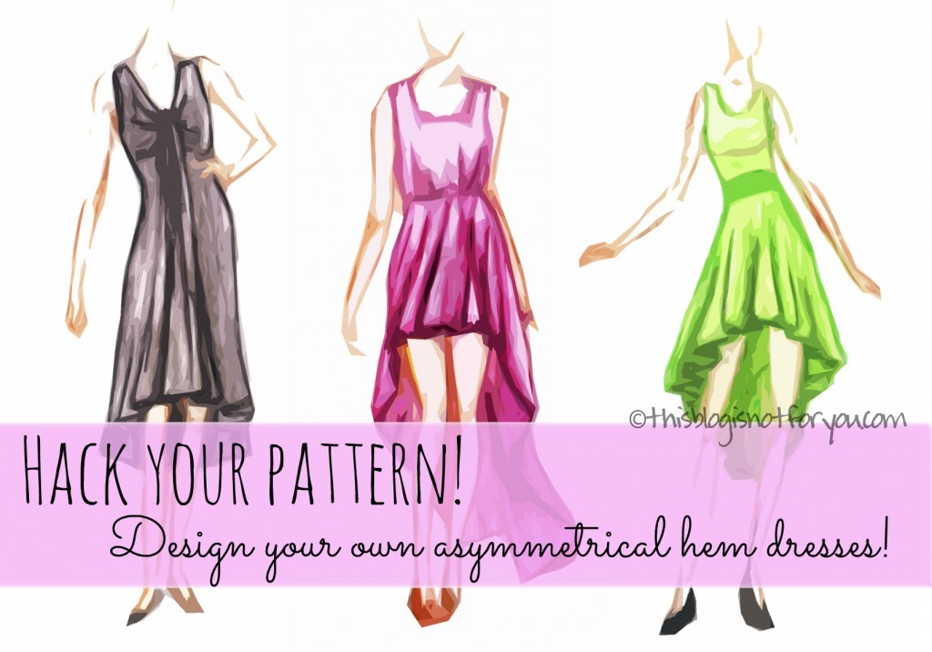 how to make an asymmetrical hem dress by thisblogisnotforyou.com