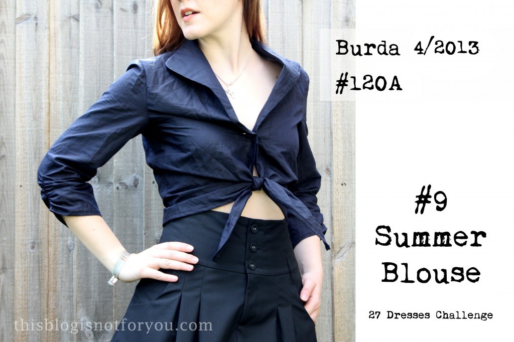 Summer Blouse Burda 4/2013 #120A by thisblogisnotforyou.com