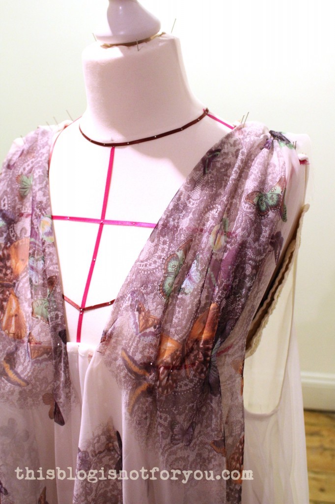 draped butterfly shirt by thisblogisnotforyou.com