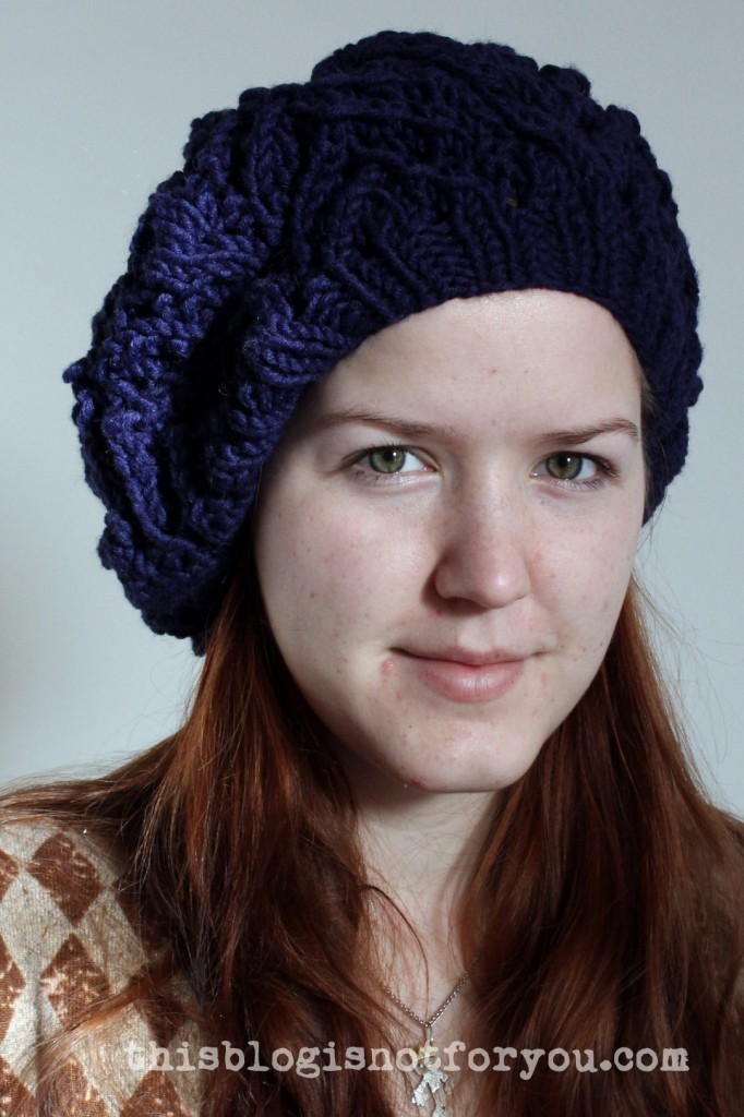 Free knitting pattern: Slouchy Beanie by thisblogisnotforyou.com