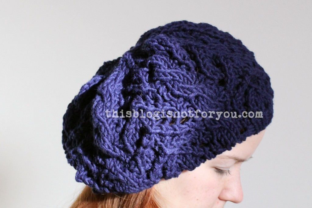 Free knitting pattern: Slouchy Beanie by thisblogisnotforyou.com