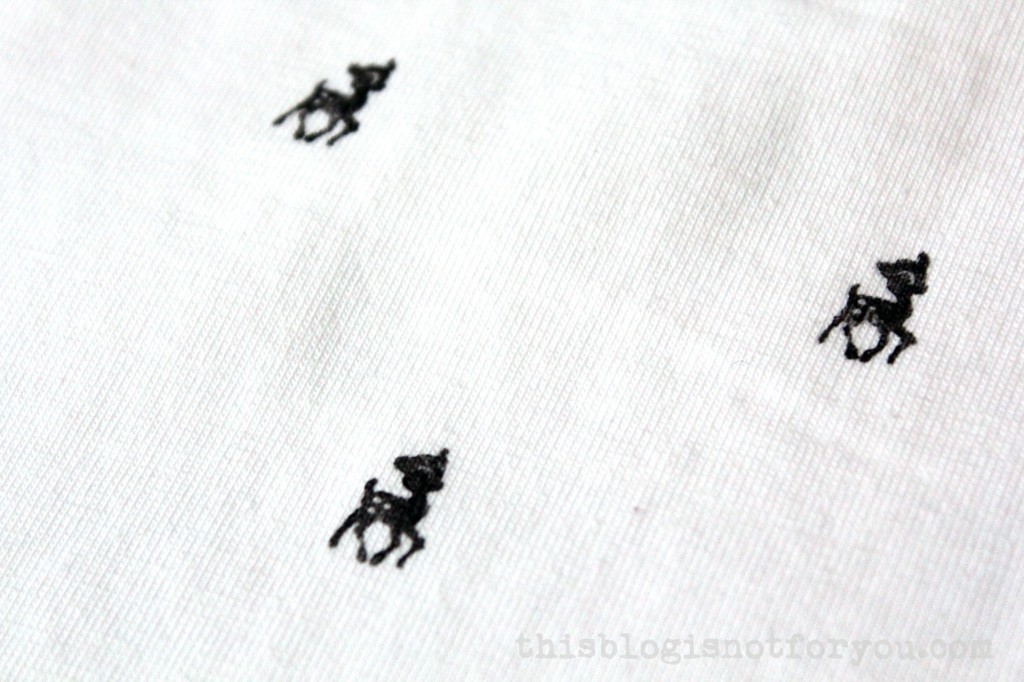 hand stamped Bambi tee by thisblogisnotforyou.com