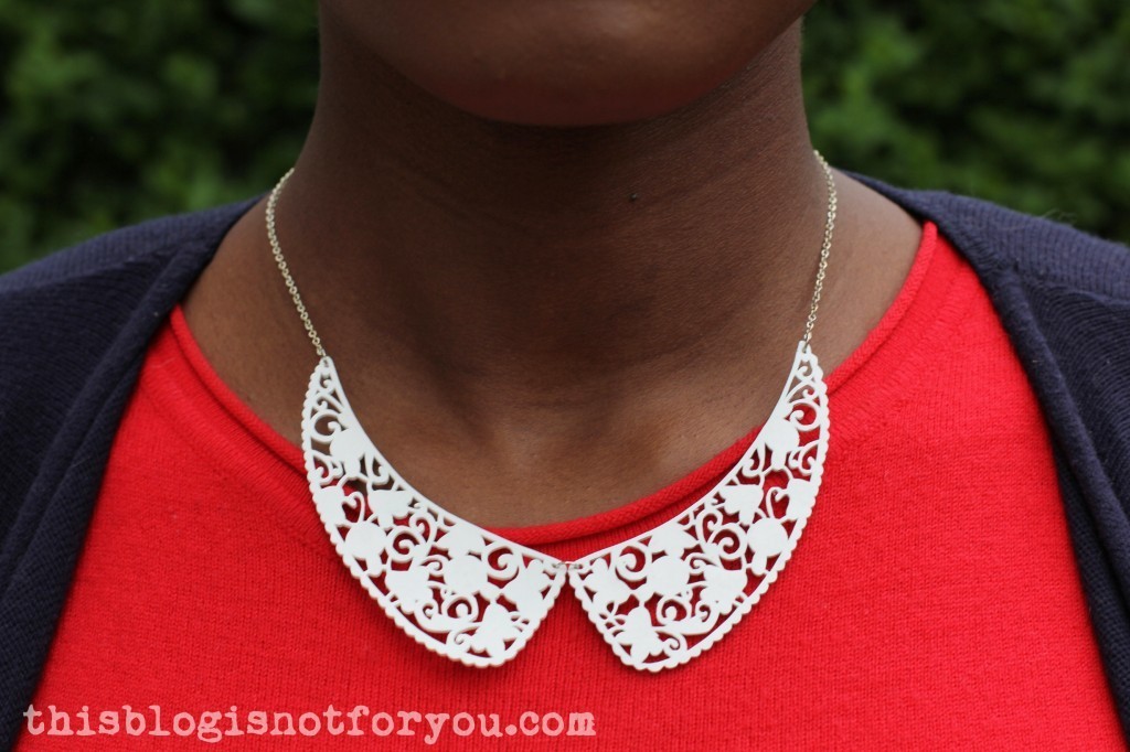 DIY Lace Collar Necklace by Thisblogisnotforyou.com