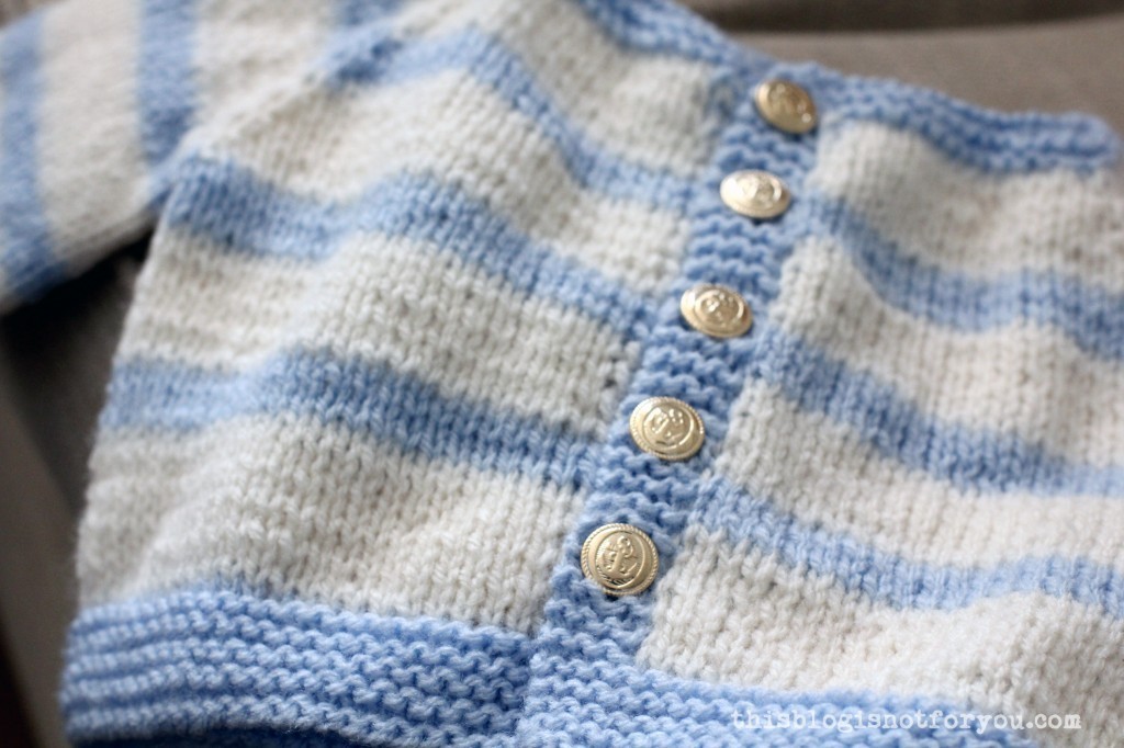 Knitted Baby Cardigan by thisblogisnotforyou.com