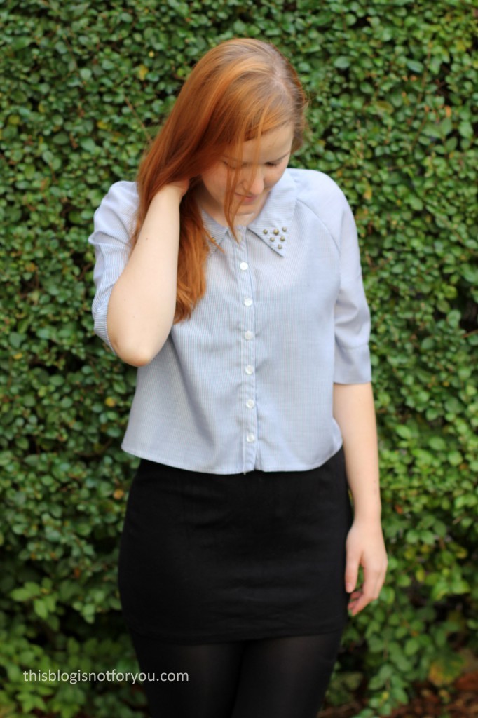 cropped blouse Burda Easy by thisblogisnotforyou.com