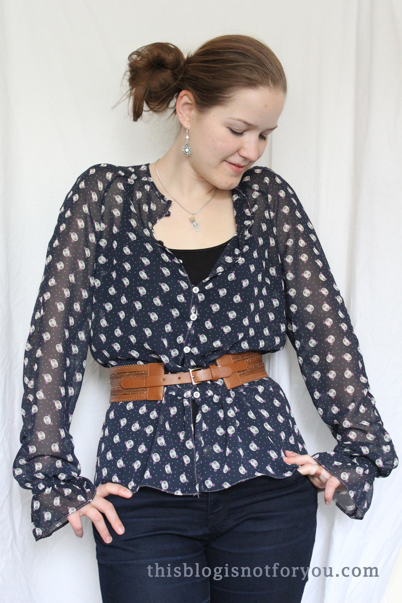 Panda Chiffon Blouse – This Blog Is Not For You
