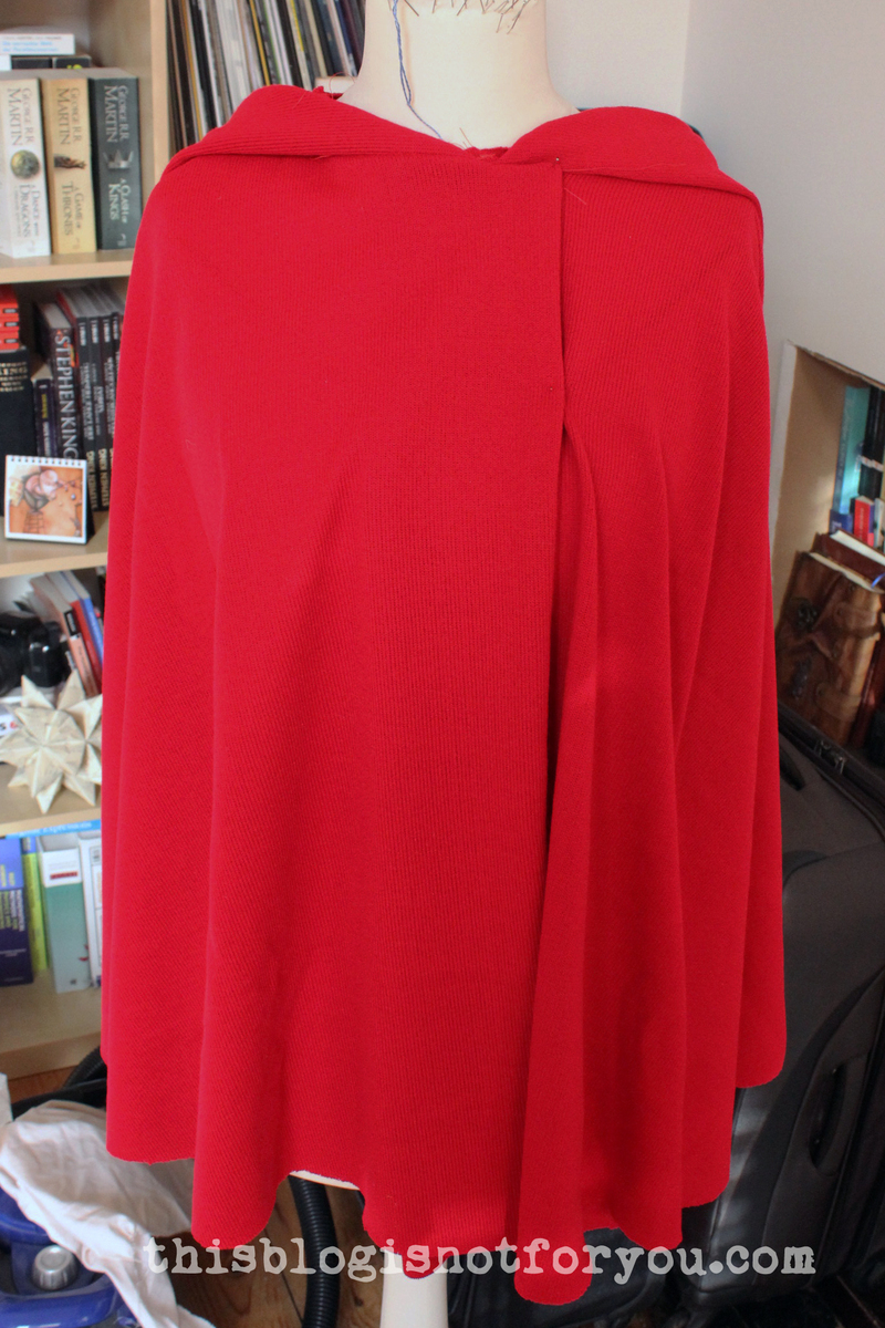 Once upon a time…I made a red hooded cape. – This Blog Is Not For You