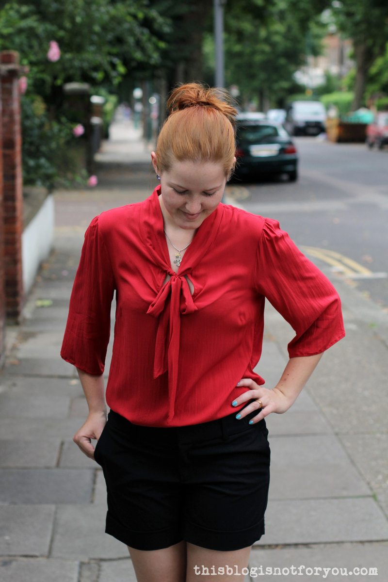 red silk shirt men