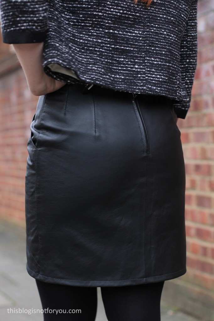 Refashion it! A leather mini skirt – This Blog Is Not For You